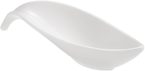 Sicignano | Salsiera in Melamina Bianca 21x7x4,5h cm – Elegante, Resistente, Ideale per Salse e Condimenti | Ciotolina per Antipasti, Finger Food, Aperitivi, Antipasti (1)