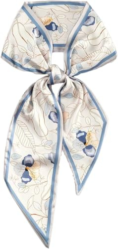 GIMIRO sidenscarf i satin 148 x 13,5 cm, slips, med dubbla lager och fåll för kavaj, kappa, klänning, 148cm x 13,5cm