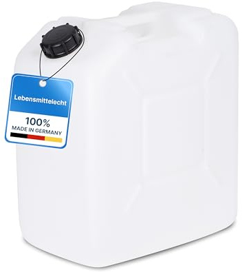 Hessentaler Container Wasserkanister 30L lebensmittelecht – Stabil & stapelbar – BPA-frei & geruchsneutral – mit Tragegriff – Rechteckig & platzsparend – Made in Germany