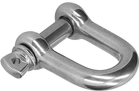 Fyearfly Grillete de anclaje en D de acero inoxidable 304 M20, conector marino, pasador de tornillo resistente, eslabón de cadena, herramienta de elevación, resistente a la corrosión, uso terrestre