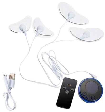 Facial Massager with Patch Pads, 8 Modes Face Muscle Stimulator, 19-Speed Microcurrent Lifting Device for Slimming