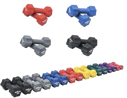 Bad Company Haltères en néoprène I Haltère courte pour aérobic Gymnastique, Fitness I lot de 2 de 0,5 kg jusqu'à 5 kg I Divers sets 3 kg jusqu'à 39 kg, Bad Company, p - 29Kg