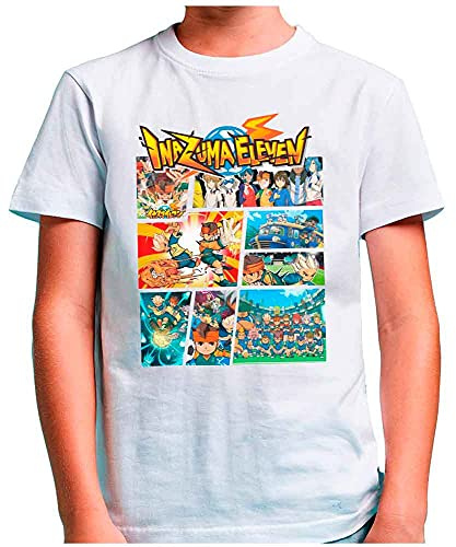 Mx Games Camiseta Inazuma Eleven (Tipo GTA) Blanca (Talla: 11-12 años)