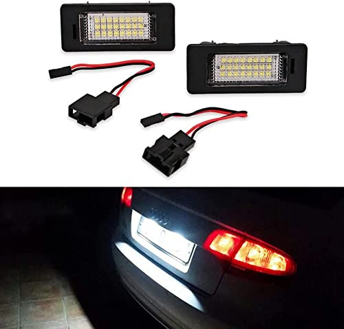 MARCHFA 2x 24 LED SMD Kennzeichenbeleuchtung Canbus Error für A4 (B8) A4 (B8) A5 / S5 Q5 TT/TT RS