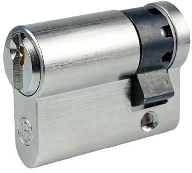 CES UDM Halbzylinder | 27/10 | Türzylinder Schließzylinder Profilzylinder mit hohem Kopierschutz und Anbohrschutz | Patentschutz bis 2031 | 10 Schlüssel & Sicherungskarte | Einzelschließung