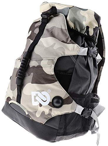 Rucksack für Eis/Inline/Rollschuhe – große Skating-Taschen zum Tragen von Schlittschuhen, Rollschuhen, Inlineskates, Sportausrüstung für Erwachsene und Kinder, Camouflage