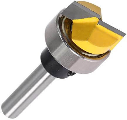 Pangocho Jinchao-Router-Bits, Bodenreinigungs 3/4 W X 1/4 H zum Holzschneider Zapfenschneider for Fenster und Türen, 6mm Schaft 1/4 Shank Template Trim Fräser, für Home & DIY