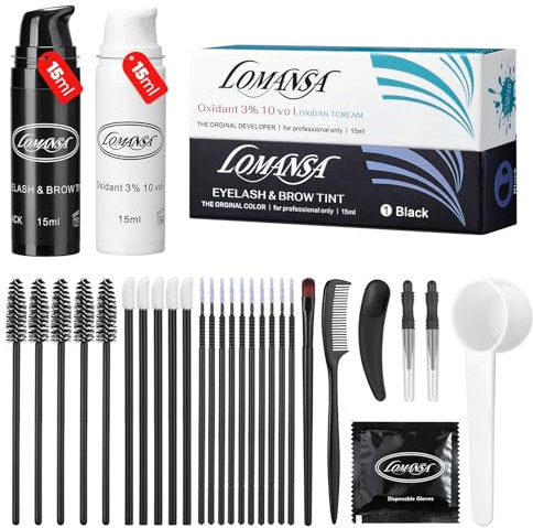 Lomansa Augenbrauen und Wimpernfarbe Schwarz