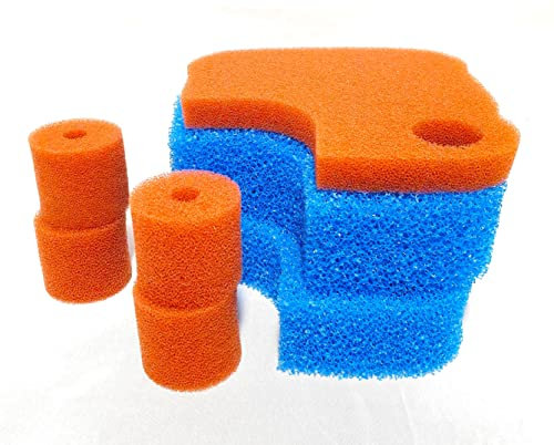 Steppan Filterschwämme EIN Set passend für Oase Biomaster 250 und 250 Thermo (2 x Blau 1 x Rot Plus 4 x Rund Rot) 1 Set Filterschwämme