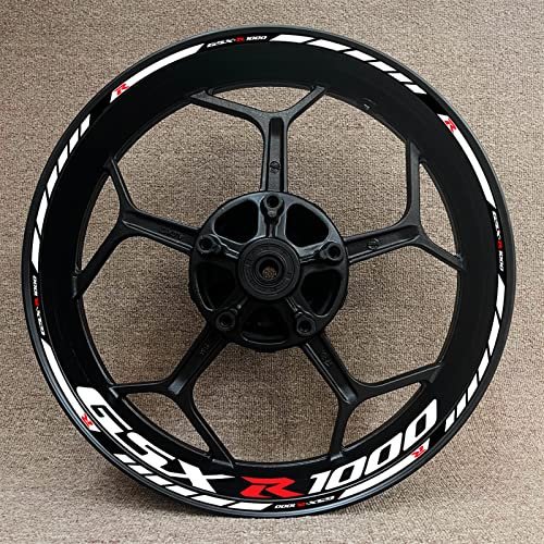 Felgenband Motorrad Reifen Rad Aufkleber Reflektierende Streifen Aufkleber Für Suzuki GSXR1000 Gsxr/1000/S/R1000/R Reflektierende Aufkleber (Color : 21)