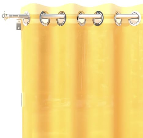 Soleil d'ocre Alix Tenda con occhielli, Giallo, 140 x 250 cm