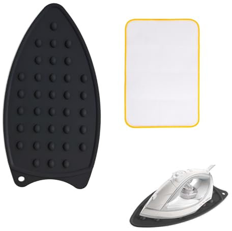 Pad in Ferro Resistente al Calore, Panno da Stiro, Tappetino in Silicone per Ferro, Tappetino di appoggio per Ferro da Stiro in Silicone, Poggia Ferro da Stiro Silicone, Panno Stiro Antilucido