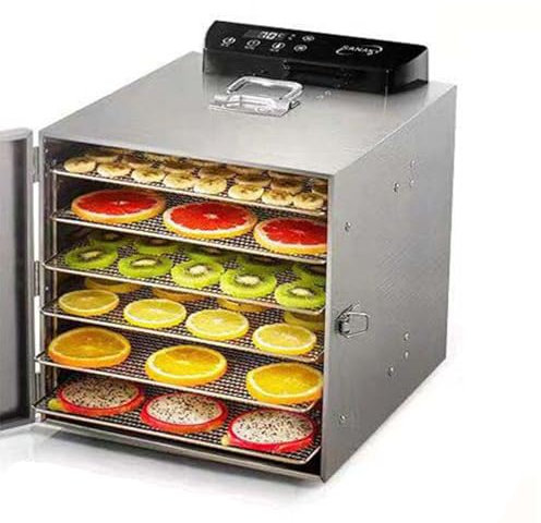 MAYFABD Food Dehydrator Food Dryer for Vegetables Herbs and Meats Dry Fruit Dehydrator with Metal Grid Trays Metal Beef Jerky Machine Oven 24H Timer Function Digital Touch Display,B 6 Layer