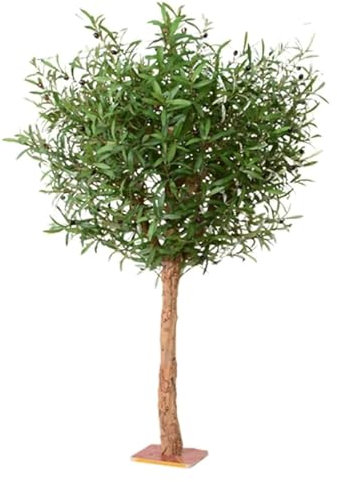 RUTAVM Artificial Tree Fake Tree Large Artificial Olive Tree 4.9ft Simulation Tree with Olive Fruit Faux Tree for Indoor Outdoor Artificial Plant