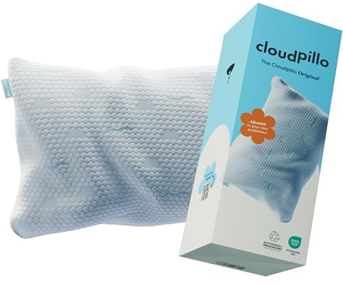 Cloudpillo Premium Memory Foam Kissen - Höhenverstellbares Kopfkissen 50x70 cm - Ergonomisches Kopfkissen - Kühl und Warm Pillow - Hypoallergenes Bettkissen - Nachhaltig und Ideal für Allergiker