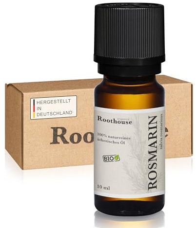 Roothouse-Organics 100% naturreines ätherisches Bio Rosmarinöl