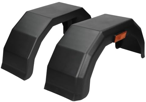 2er Pack Anhänger Kotflügel Anhängerkotflügel 220 mm/780 mm Kunststoff 13 Zoll