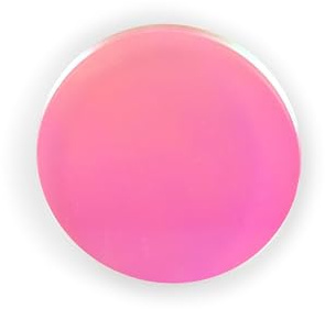 Acrylglas GS Scheibe, 3 mm dick, Ø 150 mm, Pink/Gelb Irisierend | Farbiges gegossenes Acrylglas mit irisierender Wirkung; gut geeignet für Lichtobjekte, Modellbau, Displays und Zuschnitte