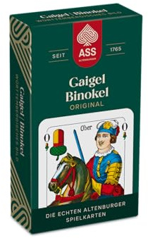 Ass Altenburger FSC Gaigel/Binokel, württembergisches Bild in Faltschachtel, White