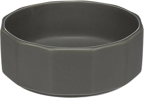 Hundenapf Keramik – hundenapf mittelgroße Hunde – 800ml – stilvoll & pflegeleicht – rund grau – Flamingo