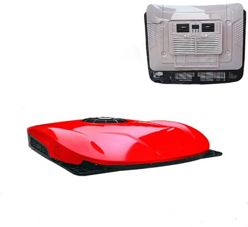 Aire acondicionado RV Aire acondicionado eléctrico ultrafino en el techo, 24V Aire acondicionado de camión de diseño delgado, unidad de aire acondicionado para camiones, tractores, autocarav