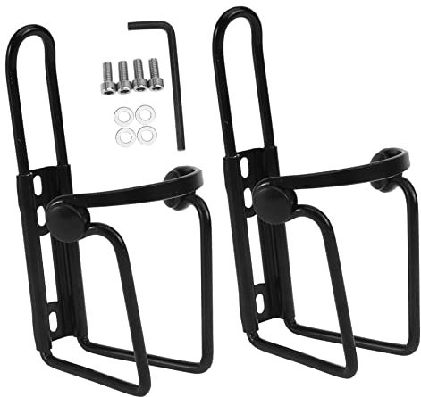 Veemoon 2stücke Aluminium Fahrrad Flaschenhalter Mit Schrauben Und Schlüssel Fahrrad Trinkflaschenhalterung Für Outdoor Mountain Rennrad Stabiler Wasserflaschenhalter Für Rahmenmontage