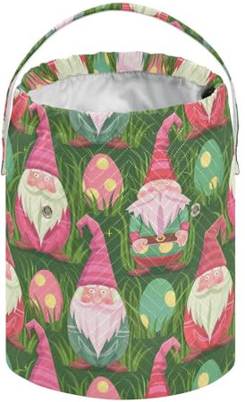 Bunte Eier-Zwerge, Osterkörbe, Häkelgarn-Tasche, kleine Häkeltasche, tragbare Stricktasche, Mini-Garn-Aufbewahrungstaschen zum Häkeln, Stricken, Zubehör und Zubehör