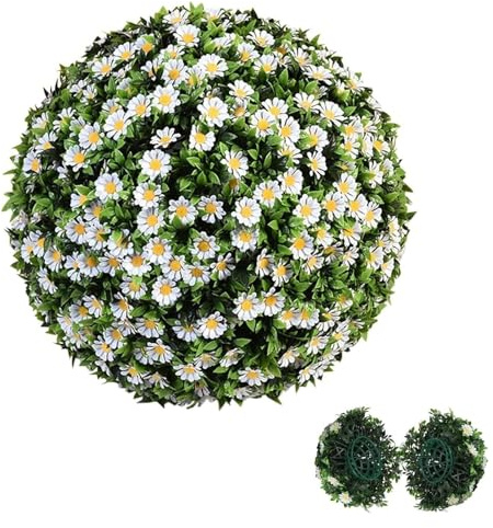 HLHLH Bolas topiarias Artificiales for Exteriores, Grandes Bolas Decorativas de boj, vegetación, topiarios Artificiales, Bolas de Hierba, Plantas Falsas, esferas, Plantas de boj de imitación.(30cm)