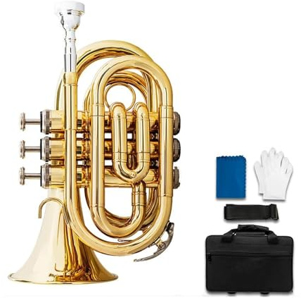 Professionelles Bb-Trompeten-Blechblasinstrument für Erwachsene Musikinstrument Trompete