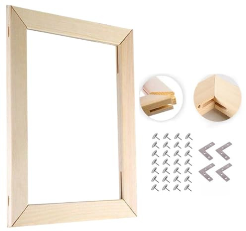140 x 70 CM Wooden Canvas Frame Kit - Art Stretcher Bars for Prints Paintings Posters & Oil Art - Solid Wood Frame for Creative Projects