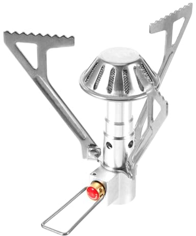 TOYANDONA 3 Piezas Cocina Portátil de Gas de Inoxidable de Camping Hornillo Mini Resistente Picnics y Actividades