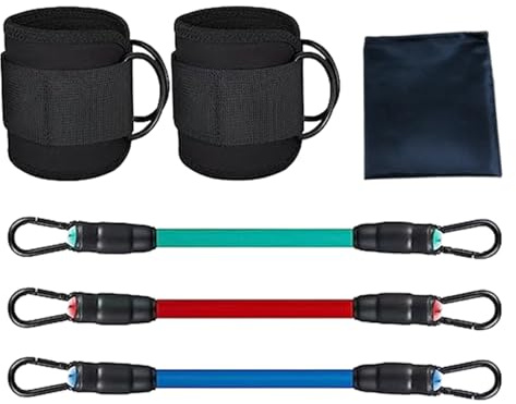 Bandas de tobillo para entrenar: correa de resistencia, mejora tu entrenamiento, entrenador de glúteos, bandas ajustables para entrenamiento de piernas, escultura de la parte inferior del cuerpo