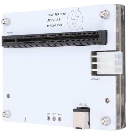 CCYLEZ Estación de Acoplamiento para Tarjeta Gráfica Externa USB4, 3 GPU, Ranura PCIe 16X con Cable de Datos de 1 M