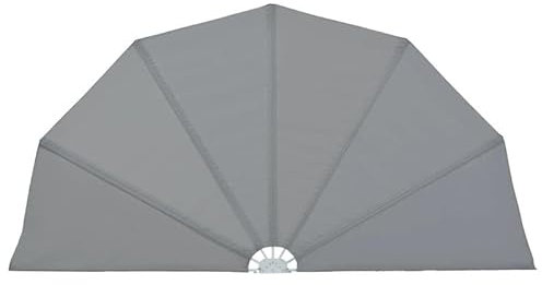 Scomparti laterali pieghevoli in tessuto e acciaio – grigio 160 cm per balcone, giardino e terrazza – stabile, resistente alle intemperie e facile da montare