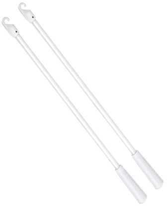 LAIOUSN Elegante asta di controllo per ciechi in fibra di vetro bianca con impugnatura a gancio maniglia di ricambio per tende verticali per una facile sostituzione dell'asta di controllo della