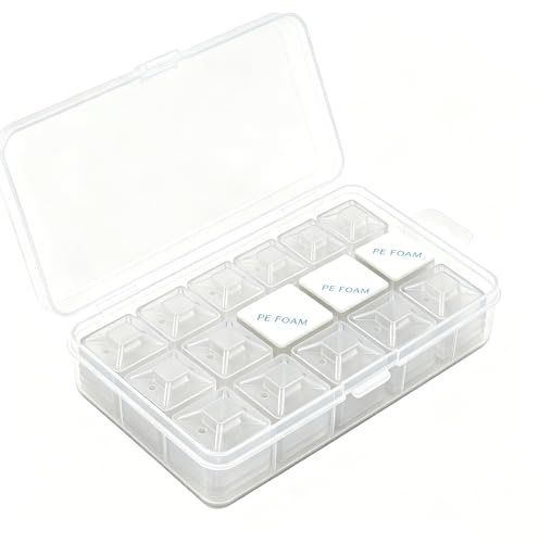 KLJ klebesockel für kabelbinder Transparent 50 Pack 20 X 20 mm, für Heim Büro Industriell