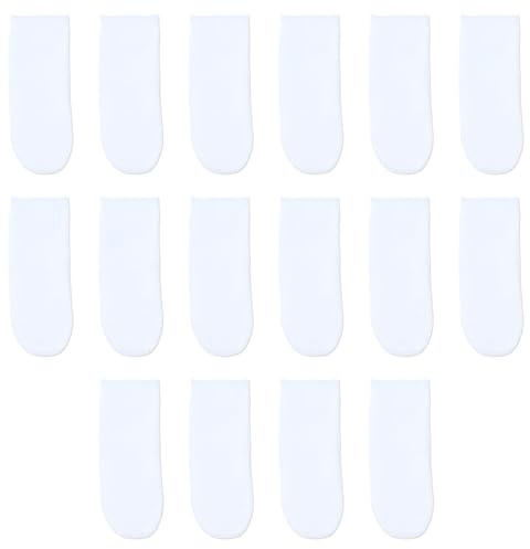 Daleweo 16 Unidades Cepillo De Dientes Para Perros Dedo, Limpieza Dental Gato Reutilizable, Cepillo Dientes Perro Pequeño Algodón, Anti Sarro Placa, Blanco
