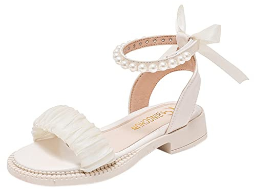 2026 Filles Sandales Enfants Bout Ouvert Bride de Cheville Robe Chaussures Fête de Mariage pour Tout-Petits Enfants Princesse Chaussures Sandales pour Enfants