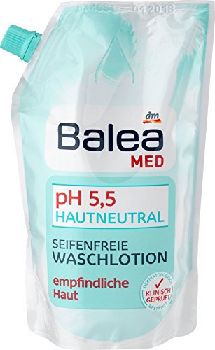 Balea Med pH Hautneutral Seifenfreie Waschlotion empfindliche Haut, 500 ml