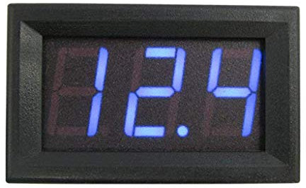 ARCELI 0.56 '' DC 0-30V Voltmetro digitale Tester di tensione Calibro LED luminoso Display 3 fili Volt Meter per moto auto motore Montaggio a pannello - Blu
