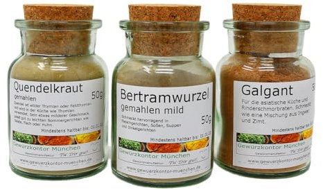 Hildegard von Bingen Gewürze Kräuter Set im Glas Gewürzkontor München