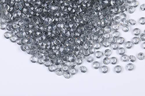 Gintoaria 2000 Stück Kunststoff-Acryl-Edelsteine, künstliche Acryl-Diamanten, Vasenfüller, Perlen, Kunstdiamant-Kristalle, Juwelen für Make-up-Pinselhalter, Tischstreuung, Konfetti, Party, Kunst