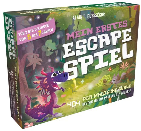 404 Editions, Mein erstes Escape-Spiel: Der magische Wald, Kinderspiel, Rätselspiel, 2-5 Spieler, Ab 5+ Jahren, 45+ Minuten, Deutsch