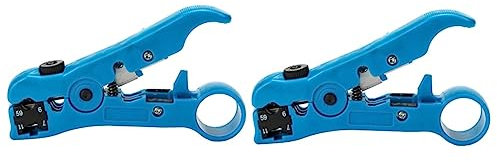 jojofuny 2st Komprimierungswerkzeug Kabel Abisolieren Koaxial Kabel Handwerkzeuge Koaxialkabel Elektrischer Kabelabisolierer Elektrokabel Crimpwerkzeug Handbuch Zubehör