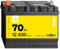 Denagi ASIA Autobatterie A70L 12V 70Ah 630A/EN Starterbatterie