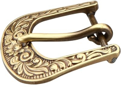 kokungkuan Gürtelschnalle aus Messing, Western-Cowboy-Optik, 40 mm, für 38 mm Gürtel