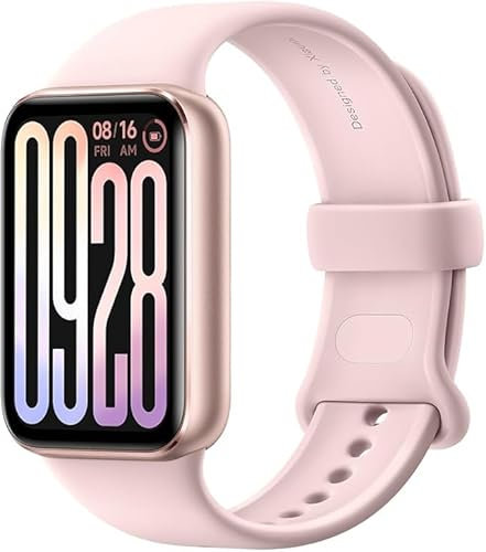 Xiaomi Smart Band 9 Pro Braccialetto di attività, display AMOLED 1.74, 150+ modalità sportive, resistenza all'acqua di 5 ATM, fino a 21 giorni di autonomia, colore rosa