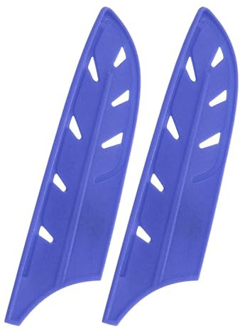 sourcing map 2 Pcs Knife Cover Sleeves, 5.2 x 1.3 PP Knives Edge Guard Blade Protector Universal Knife Sheath for Home Kitchen, Blue