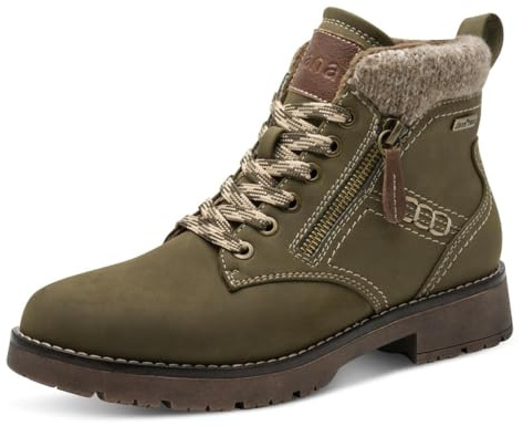 Jana dam spetsstövel platt TEX + VEGAN modestövlar, SAGE, 36 EU, salvia, 36 EU
