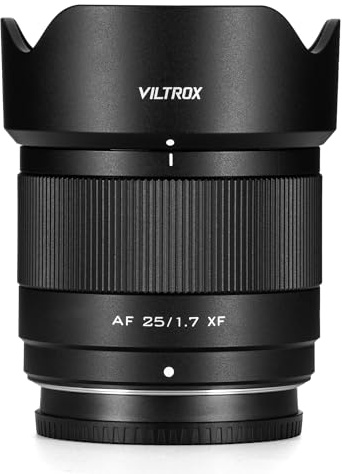 VILTROX 25mm F1.7 Lightweight APS-C Lens for X-Mount, Large Aperture STM Autofocus Prime Lens for X-T5 X-H2 X-T50 X-M5 X-T30 II X-Pro3 X-S20 X-E4